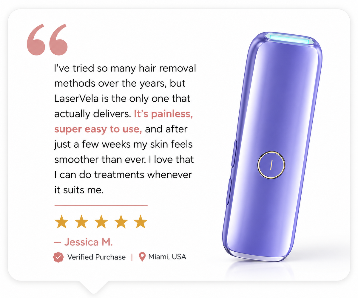 LaserVela™ IPL – Long Term Hair Reduction